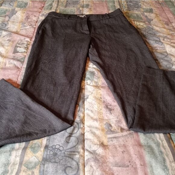 H&M Women's Dress Pants size 8 Full Length Grey Viscose Elastane Polyester - Picture 1 of 9